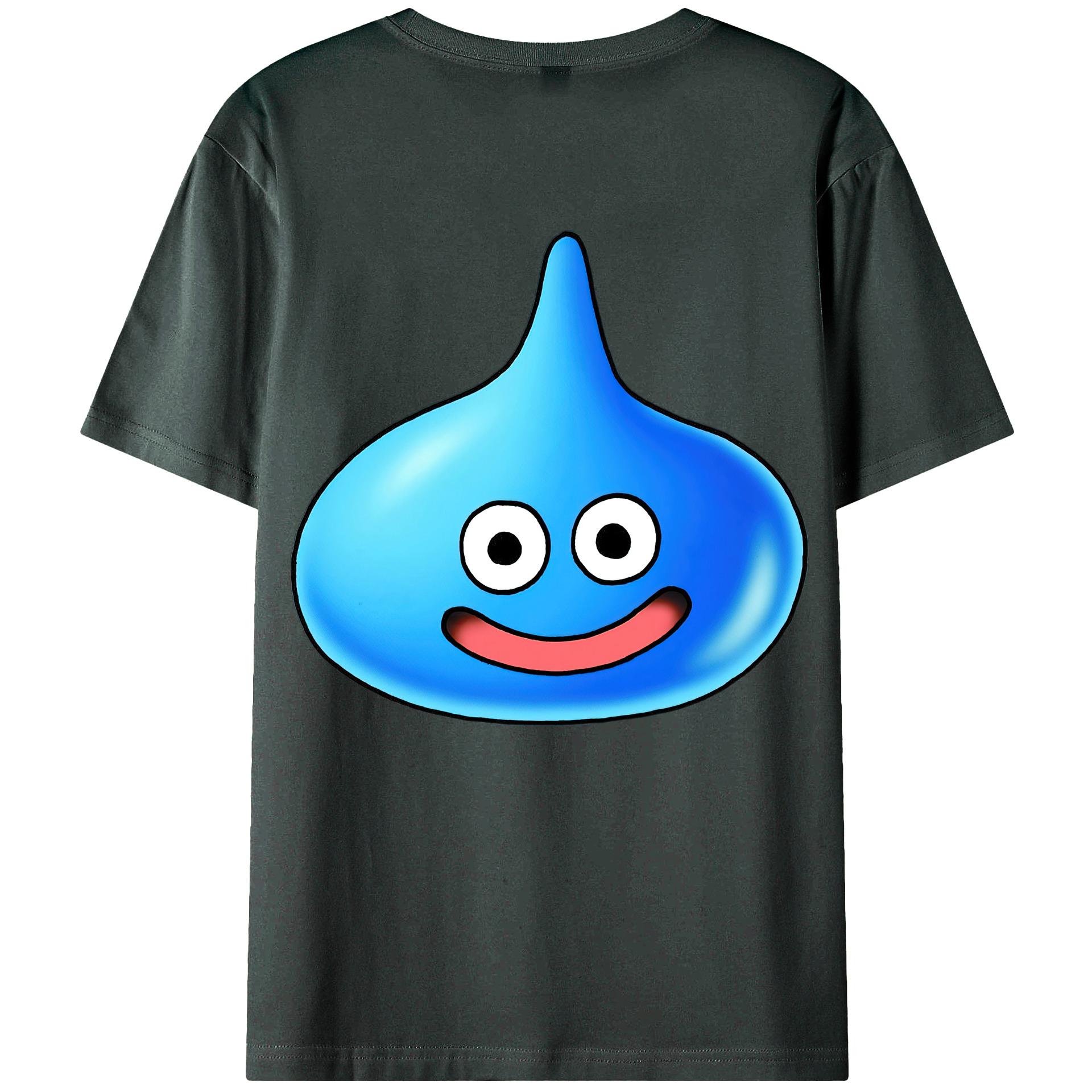 （画像用） ドラゴンクエスト Doragon Kuesuto Dragon Quest 綿100％ メンズ半袖Tシャツ（バックプリント） 通気性
